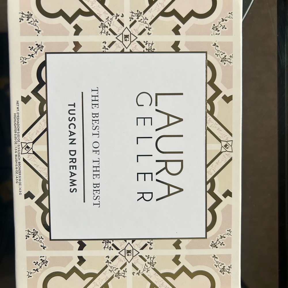 Laura Geller Beige & Gold Decorative Makeup Palette Case